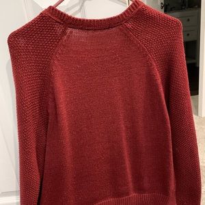 Rewind Sweaters - Rewind Deep Red Knitted Sweater Rewind Sweaters - Rewind Deep Red Knitted Sweater
